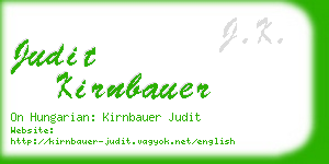 judit kirnbauer business card